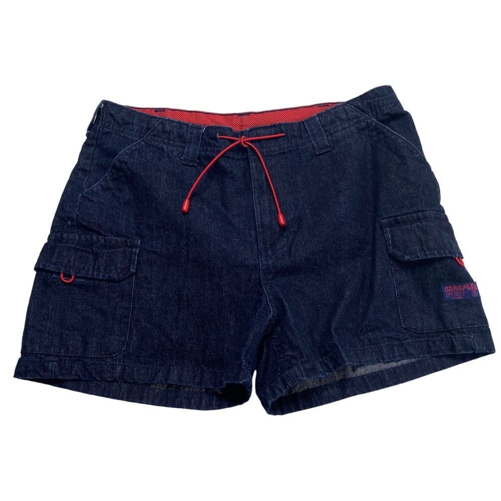 Vintage Jordache Dark Wash Denim Shorts with Red Trim Sz 11/12